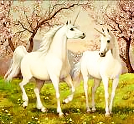 Алмазна мозаїка "Чарівні коники" 30х30 см Go to art (189448)