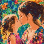 Картина за номерами Материнський поцілунок 40x40 см Ідейка KHO8577