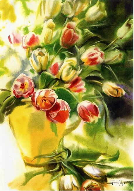 Алмазна мозаїка "Тюльпани" 20х30 см Go to art (189612)