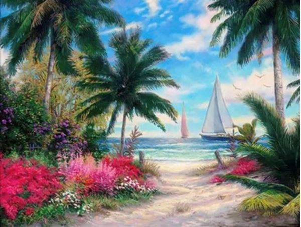 Алмазна мозаїка “Куточок мрії” 40х50 см на підрамнику Go to art (178353)