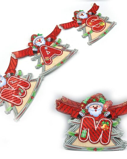 Гірлянда-розтяжка "Merry Christmas" 20*20см, 2,8м (1 200) Josef Otten (123323_1)