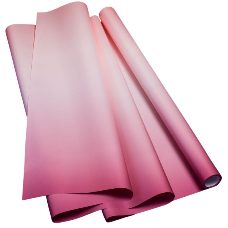 Плівка пакувальна "Unison" /PPG-3/ перламутрова Pastel Diamont silk Gradient 60см*7м, рожевий-жимолість Unison (PPG-3)