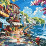 Картина за номерами Містечко біля океану 40x50 см Ідейка KHO2793
