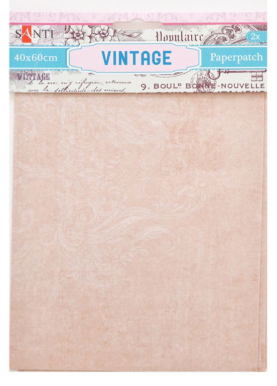 Папір для пакування подарунків та декупажу "Santi" Vintage, 2 арк. 40*60 см SANTI (952475)