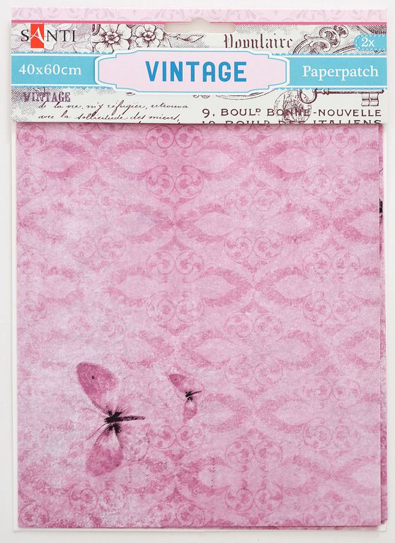 Папір для пакування подарунків та декупажу "Santi" Vintage, 2 арк. 40*60 см SANTI (952477)