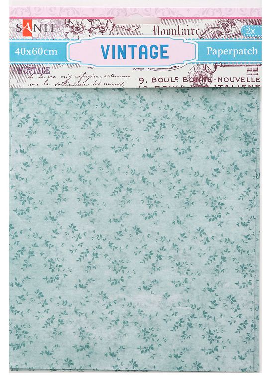 Папір для пакування подарунків та декупажу "Santi" Vintage, 2 арк. 40*60 см SANTI (952483)