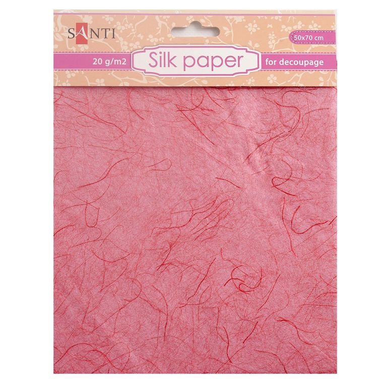 Шовковий папір для пакування подарунків "Santi" рожевий, 50*70 см SANTI (952727)