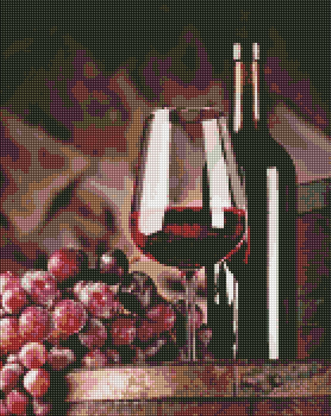 Алмазна мозаїка "Витончений смак" 40х50 см Ідейка (AMO7392)