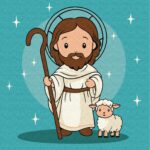 Картина за номерами "Ідейка" /KHO1194/ "Милий Ісус" 25*25см