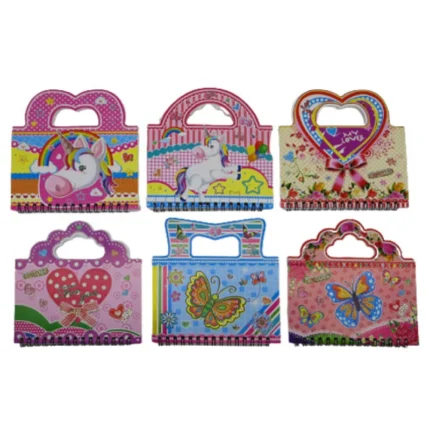 Блокнот спіраль /88050/ "Сумочка" 14*14/36арк. 12 диз.