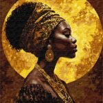 Картина за номерами "Ідейка" /KHO8669/ "Під золотим сонцем з фарбами металік" 40*50см