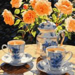 Картина за номерами "Ідейка" /KHO5683/ "Чаювання в саду" 40*50см