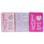 Блокнот A5 хутряний “Серце Love” 80 арк – easy.net.ua