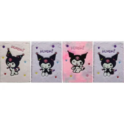 Хутряний блокнот A5 Kuromi зайчик 80 арк – easy.net.ua