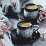 Картина за номерами "Brushme" /BS52053/ "Кава в чашках" 40*50см