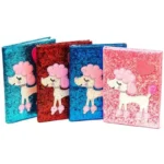 Дитячий блокнот A5 “Пудель” 80 арк блискуча обкладинка – easy.net.ua