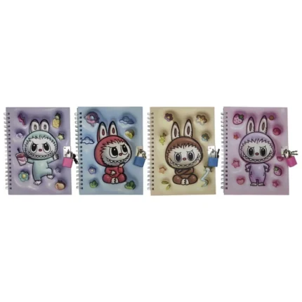 блокнот Labubu на замку