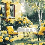 Картина за номерами "Ідейка" /KHO6374/ "Затишний дворик" 30х40см