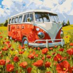 Картина за номерами "Ідейка" /KHO6392/ "Подорож у червоне" 30х40см