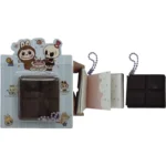 Блокнот 5*4см/64арк. /1702-3/ міні арома обклад. силікон "Шоколад Лабубу Labubu"