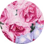 Картина за номерами "Brushme" /RC00075M/ "Рожеві троянди" ø30см