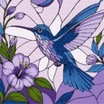 Картина за номерами "Ідейка" /KHO6790/ "Вітраж. Колібрі" 30х30см