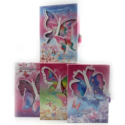 Блокнот 20,5*14см/50арк "JO" /DSCN2350/ "Парасолька, метелики" в короб. з замочком