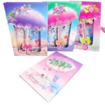 Блокнот 20,5*14см/50арк "JO" /DSCN2350/ "Парасолька, метелики" в короб. з замочком