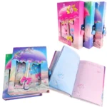 Блокнот 20,5*14см/50арк "JO" /DSCN2350/ "Парасолька, метелики" в короб. з замочком