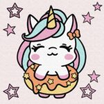 Картина за номерами "Ідейка" /KHO6210/ "Дивовижний єдиноріг" 18*18см