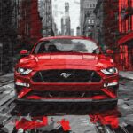 Картина за номерами "Ідейка" /KHO5157/  "Червоний мустанг" 40*50см