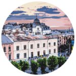 Картина за номерами "Brushme" /RC00069L/ "Вид на Чернівці" ø40см