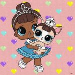 Картина за номерами "Ідейка" /KHO6291/ "LOL Surprise! TroopSurprise Miss Baby With Miss Puppy" 40*40 см