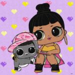 Картина за номерами "Ідейка" /KHO6292/ "LOL Surprise! TroopSurprise Honey Bun With Bunny Hun" 40*40 см