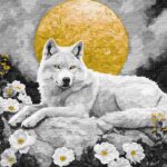 Картина за номерами "Ідейка" /KHO6707/ "Місячна тиша з фарбами металiк extra" 40*50см