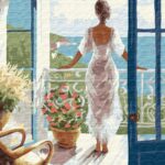 Картина за номерами "Ідейка" /KHO8339/ "Світанок на морі" 40*50см