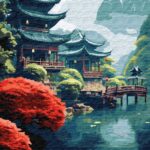 Картина за номерами "Ідейка" /KHO6347/ "Ранок у горах" 40*50см