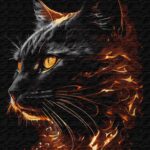 Картина за номерами "Ідейка" /KHO6516/ "Вогняна краса з фарбами металік extra" 40*50см