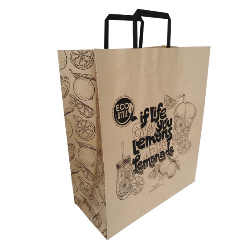 Пакет подарунковий "Крафт" 32×15×38 см Mandarin (СПК058/1)