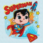 Картина за номерами Superman Політ до зірок 25x25 см Ідейка KHO1341