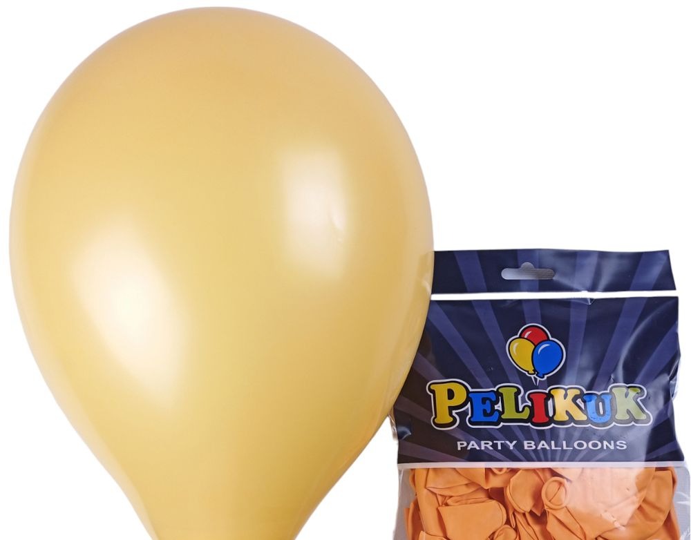Кульки повітряні Pelican латексні 13' (33 см) пастель бурштиновий, 50шт/уп Pelican (1350C-138)