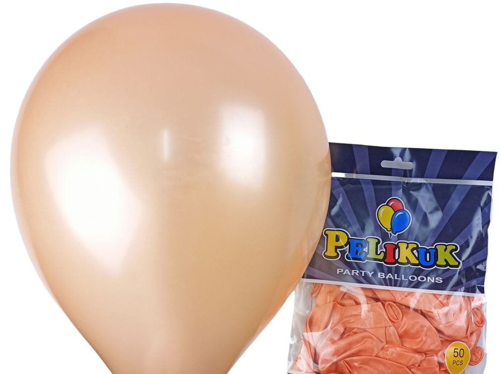 Кульки повітряні Pelican латексні 13' (33 см) перламутр помаранчевий, 50шт/уп Pelican (1350C-218)