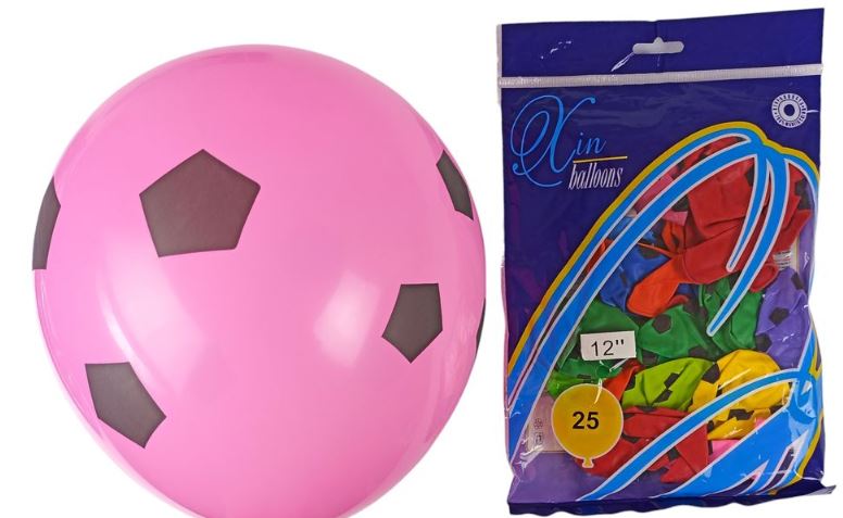 Кульки повітряні Pelican Balloons 12' (30 см) Футбол 25шт/уп Pelican (1225-102)